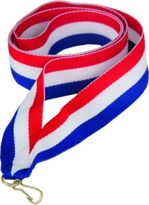 Wstążka szeroka 22 mm czerwono-biało-niebieska V2-R/W/BL