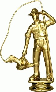 Figurka plastikowa wędkarz F192/G H-14 cm