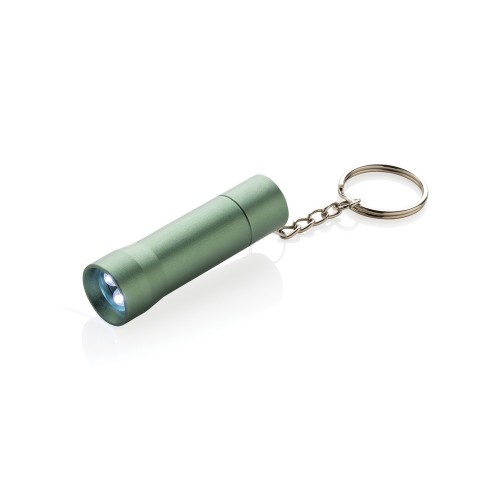 Brelok do kluczy z aluminium z recyklingu, latarka Flash P514.0407