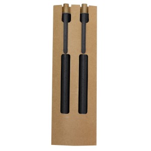 Zestaw piśmienniczy ze słomy pszenicznej, długopis i "wieczny" ołówek VA635-03