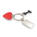 Brelok do kluczy "I love ..." z metalową plakietką | Lydus VA093-32