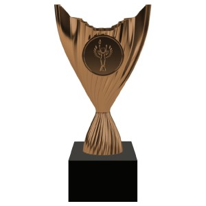 Puchar 9038 B brązowy H-15 cm R-70 mm + grawerowanie