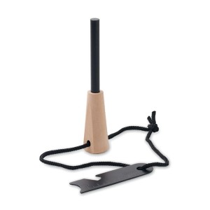 Krzesiwo z rączką z drewna sosn FUEGOR