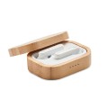 Słuchawki TWS w etui z bambusa JAZZ BAMBOO