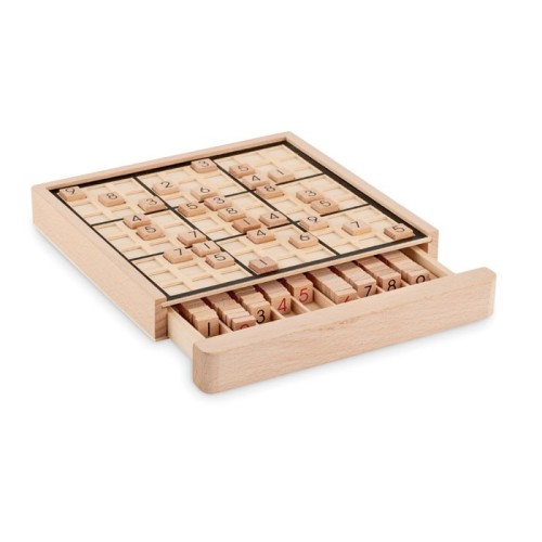 Drewniana gra planszowa sudoku SUDOKU