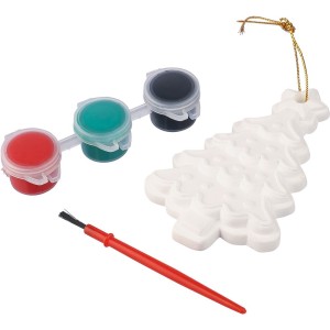 Choinka do malowania, farbki i pędzelek VA579-00