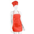 Zestaw małego kucharza, fartuch kuchenny i czapka kucharska, rozmiar dziecięcy | Nedina VA063-05