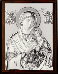 Dyplom drewniany obraz Matka Boska Nieustającej Pomocy DEW M3/A 380 mm x 305 mm