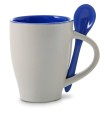 Kubek ceramiczny 300 ml z łyżeczką V5269-04