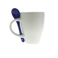Kubek ceramiczny 300 ml z łyżeczką V5269-04