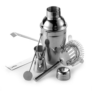 Zestaw do koktajli, shaker, szczypce do lodu, łyżka V5488-32
