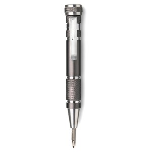 Zestaw narzędzi, śrubokręt, 8 końcówek, latarka 3 LED V5091-19