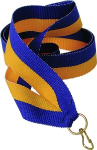 Wstążka wąska 11 mm żółto-niebieska V8-Y/BL