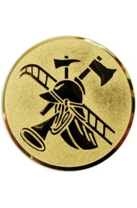 Wklejka aluminiowa R-50 mm straż D2-A85