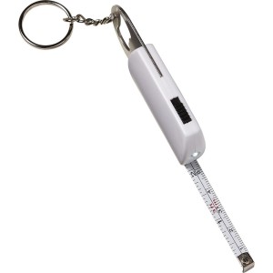 Brelok do kluczy, lampka LED, otwieracz do butelek, miara 1m V9458-02