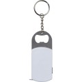 Brelok do kluczy, lampka LED, otwieracz do butelek, miara 1m V9458-02