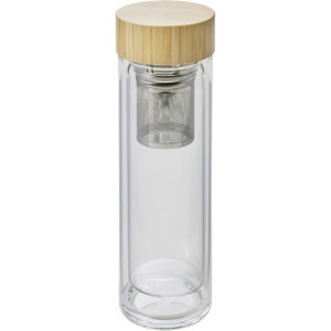 Szklany termos 420 ml, posiada sitko zatrzymujące fusy V0774-18
