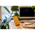Bambusowa ładowarka bezprzewodowa 10W B'RIGHT, stojak na telefon | Wilder V0349-17
