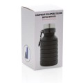 Składana butelka sportowa 550 ml z karabińczykiem P432.621