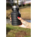 Składana butelka sportowa 550 ml z karabińczykiem P432.621