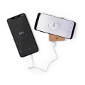 Bezprzewodowy power bank 5000 mAh ze słomy pszenicznej, ładowarka bezprzewodowa 5W V0147-00