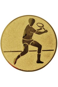Wklejka aluminiowa R-50 mm tenis ziemny mężczyzna D2-A43