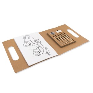 Zestaw do kolorowania, kredki, temperówka, gumka | Legend V8435-00