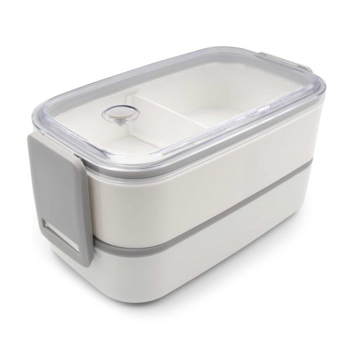 Pudełka śniadaniowe 2 szt., 2x700 ml, sztućce | Cash V7246-02