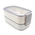 Pudełka śniadaniowe 2 szt., 2x700 ml, sztućce | Cash V7246-02