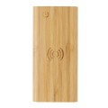 Bambusowy, bezprzewodowy power bank 8000 mAh, ładowarka bezprzewodowa 5W P322.359