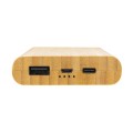 Bambusowy, bezprzewodowy power bank 8000 mAh, ładowarka bezprzewodowa 5W P322.359