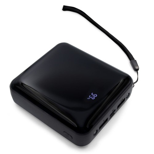 Power bank 10000 mAh, 3 kable do ładowania w komplecie | Tim V0903-03