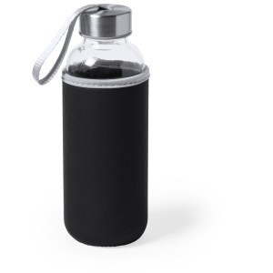 Szklana butelka 420 ml w pokrowcu | Bob V0462-03