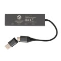 Hub USB 2.0 z USB C, aluminium z recyklingu P308.682