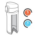 Kubek termiczny 300 ml, stal nierdzewna z recyklingu P435.065