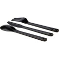 Pudełka śniadaniowe 2 szt., 2x400 ml, bambusowe wieczko, sztućce V1215-03