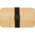 Pudełka śniadaniowe 2 szt., 2x400 ml, bambusowe wieczko, sztućce V1215-02