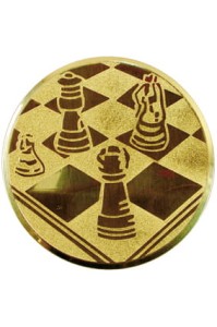 Wklejka aluminiowa R-50 mm szachy D2-A22