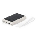Power bank 5000 mAh ze słomy pszenicznej, ładowarka słoneczna V1353-00