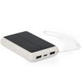 Power bank 5000 mAh ze słomy pszenicznej, ładowarka słoneczna V1353-00