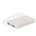 Power bank 5000 mAh ze słomy pszenicznej, ładowarka słoneczna V1353-00