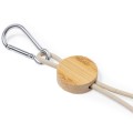 Kabel do ładowania ze słomy pszenicznej i bawełny z karabińczykiem, bambusowy element V1362-00