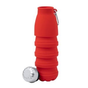 Składana butelka sportowa 550 ml z karabińczykiem V1311-05