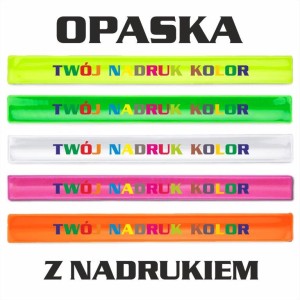Opaska odblaskowa z nadrukiem kolorowym UV 2000 szt