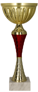 Puchar 9272 G złoto-czerwony H-19,5 cm R-80 mm + grawerowanie