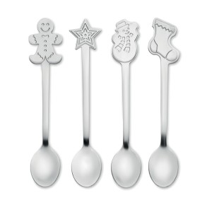 Zestaw 4 świątecznych łyżeczek CHIP SET