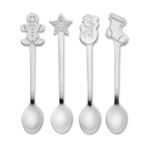 Zestaw 4 świątecznych łyżeczek CHIP SET