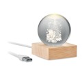 Świąteczna szklana kula LED SANTA LIGHT