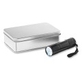 Metalowa latarka z 9 LED LED PLUS