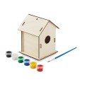Drewniany domek dla ptaków DIY PAINTHOUSE